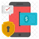 Secure Mobile Payment Secure Smartphone Payment Secure Phone Payment Icon