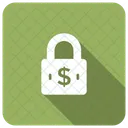 Secure Money Dollar Lock Icon