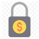 Lock Money Secure Money Money Safety Icon