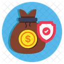 Secure Money Bag Secure Money Sack Safe Money Bag Icon