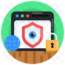 Web Monitoring Secure Monitoring Website Security Icon