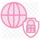 Secure Network Duotone Line Icon Icon