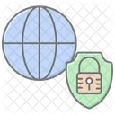 Secure Network Lineal Color Icon Icon