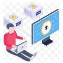 Secure Network Server Protection Database Safety Icon