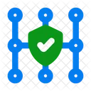 Secure Network Network Shield Icon