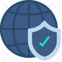 Secure Network Of Laptops  Icon
