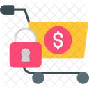 Secure Online Shopping Cart Checkout Icon