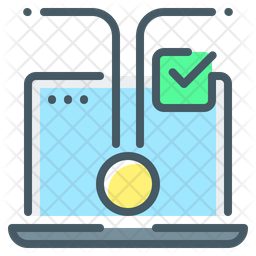 Secure Payment Gateway Icon - Download in Colored Outline Style