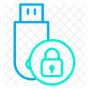 Data Security Lock Secure Pendrive Icon