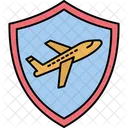 Secure Plane Secure Journey Air Icon