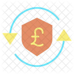 Secure Pound Transaction  Icon