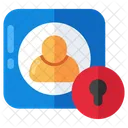 Secure Profile Lock Profile Secure Account 아이콘