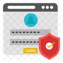 Secure Profile Profile Login Profile Password Icon