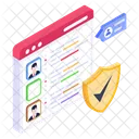 Secure Profiles Secure Accounts Web Profiles Icon