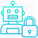 Lock Secure Robot Safety Icon