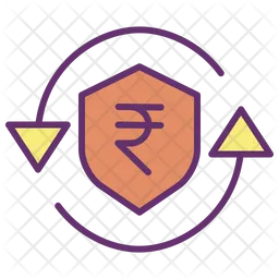 Secure Rupee Transaction  Icon