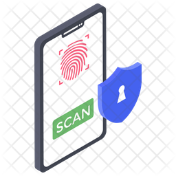 Secure Scanning Icon - Download in Isometric Style