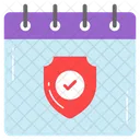 Secure Schedule Safety Icon