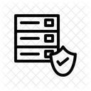 Secure Server Data Protection Cybersecurity Icon