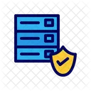 Secure Server Data Protection Cybersecurity Icon