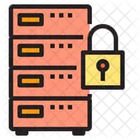 서버 보안 방어 서버 데이터베이스 아이콘