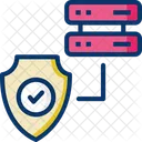 Database Server Secure Server Data Security Icon
