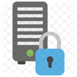 Secure Server Icon - Download in Flat Style