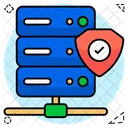 Secure Server Secure Database Secure Datacenter Icon