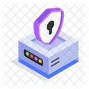 Secure Server Lock Icon