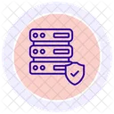 Secure Server Color Circle Icon Icon