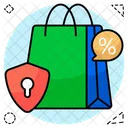 Secure Shopping Discount Safe Shopping Discount Shopping Discount Security Icon