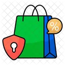 Secure Shopping Discount Safe Shopping Discount Shopping Discount Security Icon