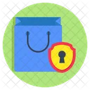 Secure Shopping Tote Jute Icon