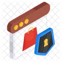 Secure Shopping Website Secure Shopping Web Secure Shopping Webpage Icon