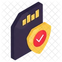 Mobile Sim Phone Sim Secure Sim Card Icon