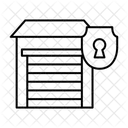 Secure Storage Facility Lock Safe Deposit Box Icon