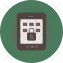 Secure Tablet Tablet Secure Data Icon