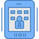 Secure Tablet Tablet Secure Data Icon