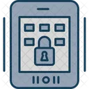 Secure Tablet Tablet Secure Data Icon