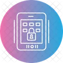 Secure Tablet Tablet Secure Data Icon