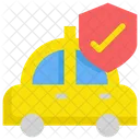 Taxi Security Protection Icon