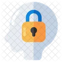 Secure Thinking Locked Mind Brain Security Symbol