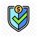 Secure Transaction Shield Icon