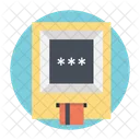 Secure Transactions Atm Icon