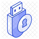 Secure Usb  Icon