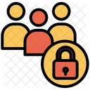 Users Profiles Lock Users Icon