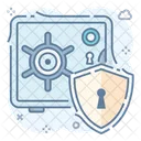 Secure Vault Safe Box Locker Security Icon