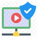 Safe Video Secure Video Video Protection Icon