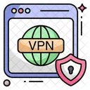 Secure Vpn Computer Network Virtual Private Network Icône