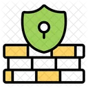 Secure Wall Shield Wall Safety Wall Icon